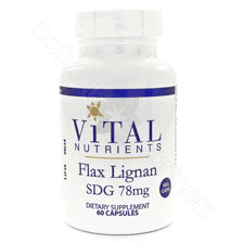 Flax Lignan SDG 78 mg 60 vcaps by Vital Nutrients