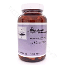 L-Ornithine 500mg 100c by Metabolic Maintenance