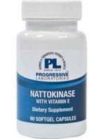 Nattokinase w/ Vitamin E 60sg by Progressive Labs
