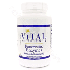 Pancreatic Enzymes 500mg 90c by Vital Nutrients