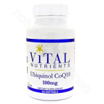 Ubiquinol CoQ10 100mg 60sg by Vital Nutrients