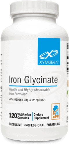 Iron Glycinate 120 caps by Xymogen