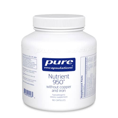 Nutrient 950 w/o Cu & Fe 180c by Pure Encapsulations