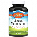 chelated magnesium 180 tabs by carlson labs