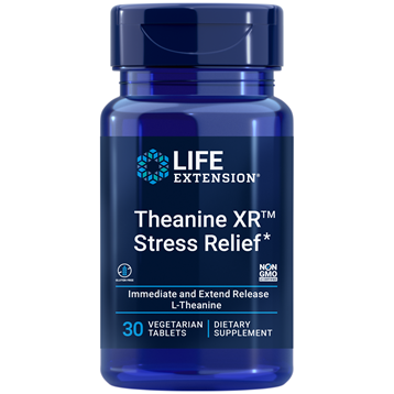 theanine xr stress relief 30 vegtabs by life extension