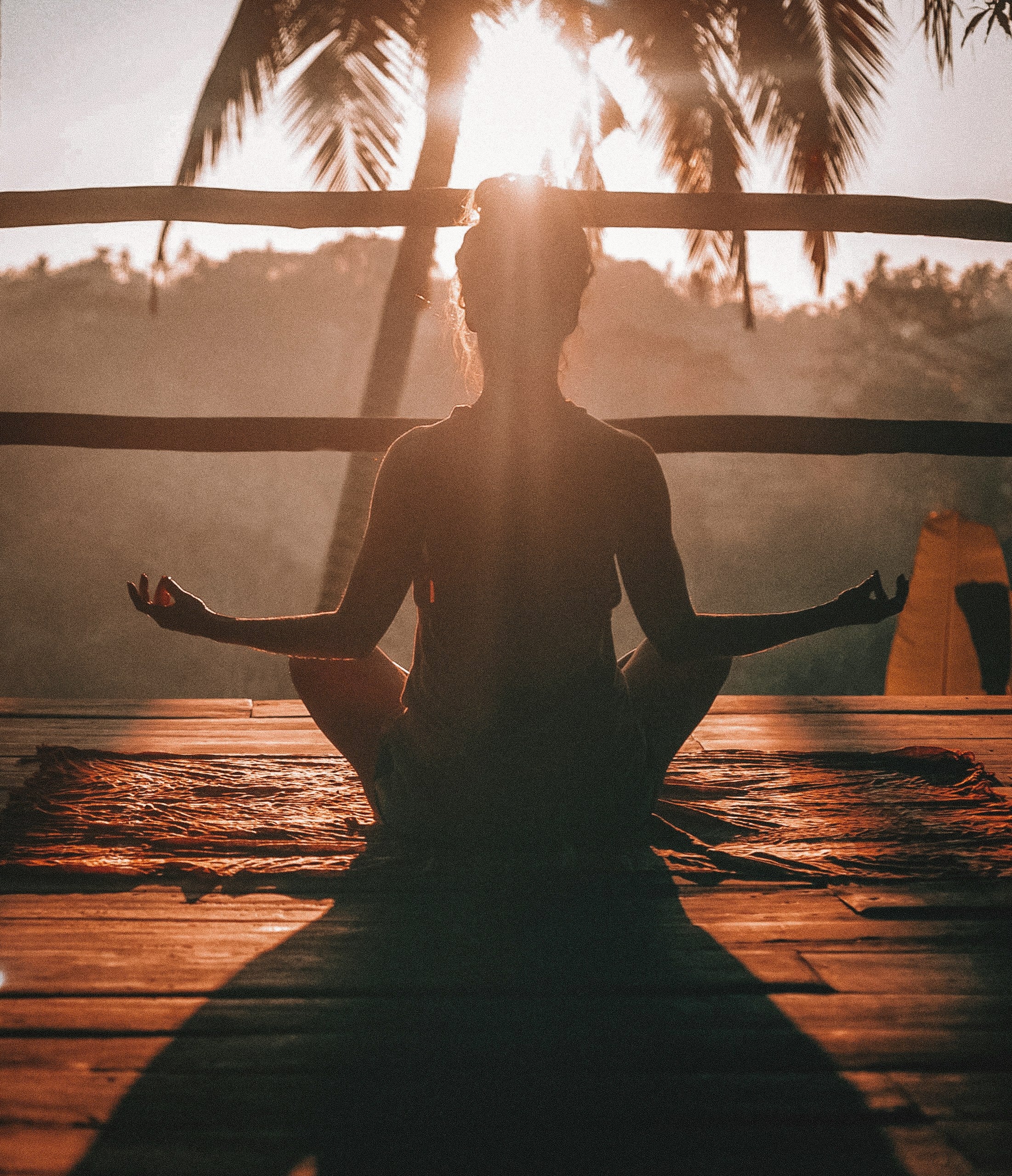 calm lady meditating with gaba boost min
